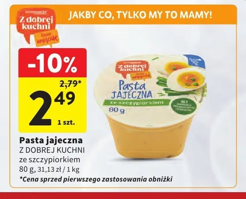 Pasta jajeczna Z Dobrej Kuchni ze szczypiorkiem promocja w Intermarche