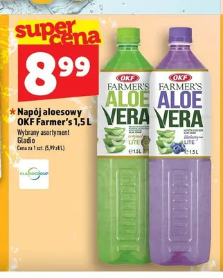 Napój aloesowy OKF Farmer's Aloe Vera Blueberry promocja w TOPAZ