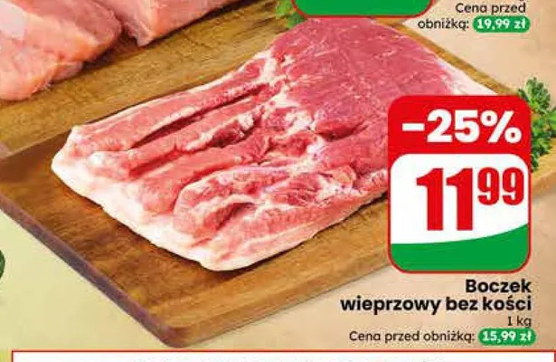 Boczek wieprzowy bez kości Agro Rydzyna promocja w Dino