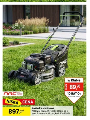 Kosiarka spalinowa NAC promocja w Leroy Merlin