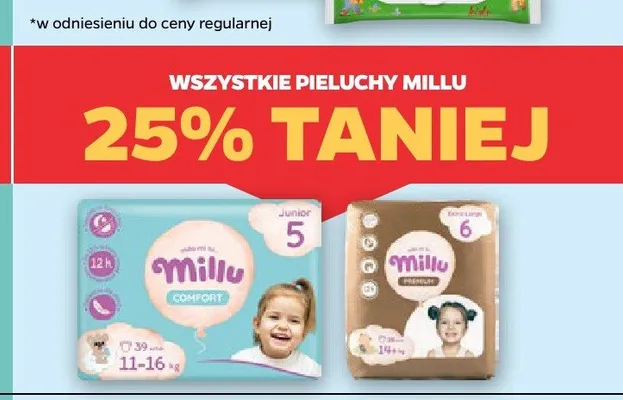 Pieluchy Millu promocja w Netto