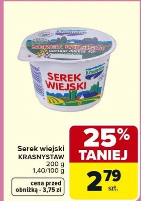 Serek wiejski Krasnystaw promocja w Carrefour Market