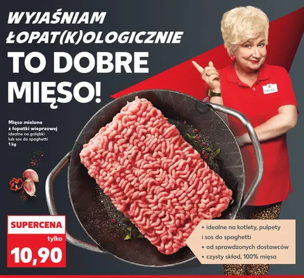 Mięso mielone z łopatki wieprzowej promocja w Kaufland