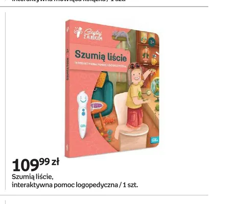 Książka interaktywna pomoc logopedyczna Szumią liście promocja w Empik