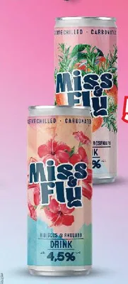 Koktajl Miss & Fly Rosemary & Peach promocja w Kaufland