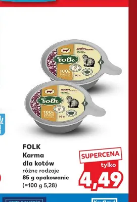 Karma dla kotów Folk promocja w Kaufland