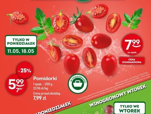 Pomidorki promocja w Żabka