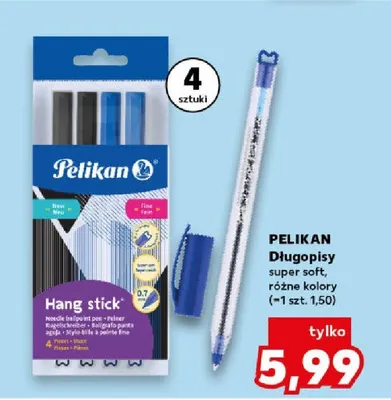 Długopisy super soft Pelikan 4-pak promocja w Kaufland