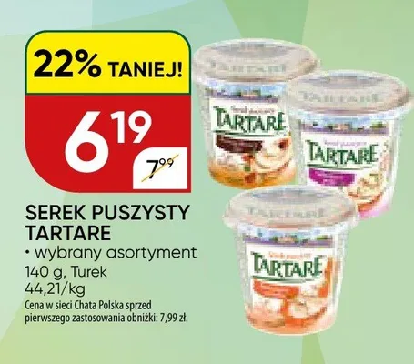 Serek puszyisty Tartare wybrany asortyment promocja w Chata Polska