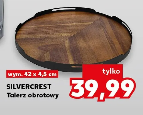 Talerz obrotowy Silvercrest promocja w Kaufland