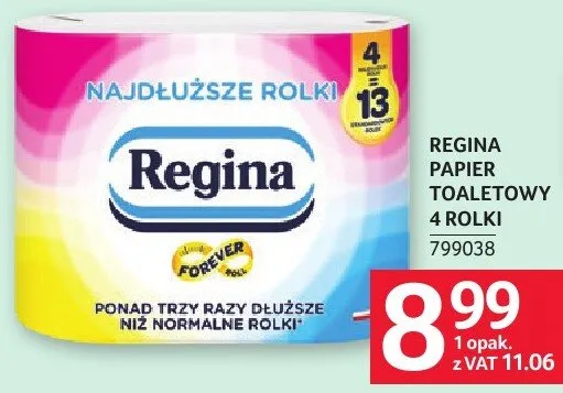 Ręcznik papierowy Regina 4 rolki promocja w Selgros