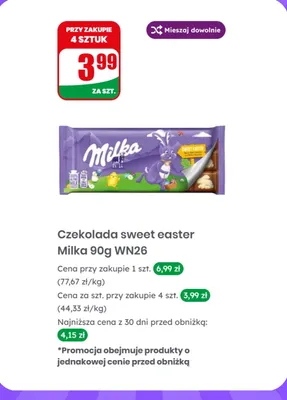 Czekolada sweet easter Milka promocja