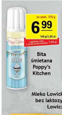 Bita śmietana Poppy's Kitchen promocja w Gram Market