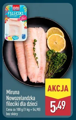 Miruna Nowozelandzka fileciki dla dzieci promocja w Aldi