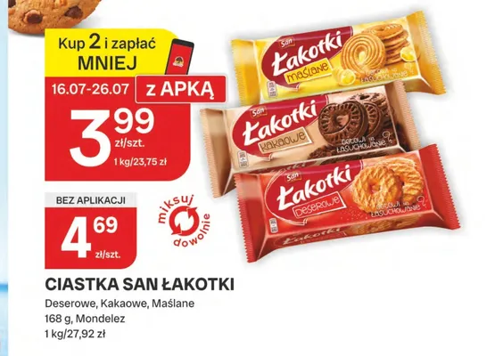 Ciastka San Łakotki Maślane promocja w Chorten