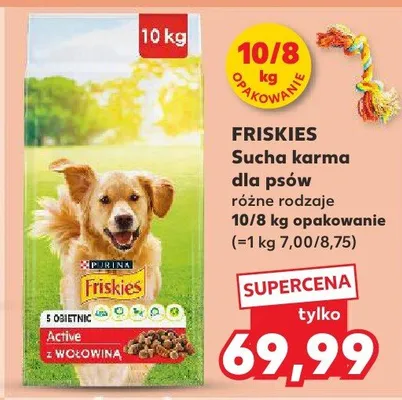 Sucha karma dla psów różne rodzaje promocja w Kaufland