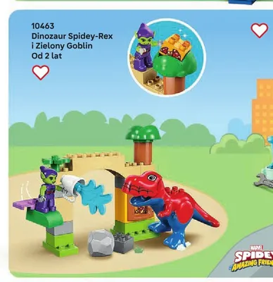 Klocki LEGO DUPLO 10463 Dinozaur Spidey-Rex i Zielony Goblin promocja w LEGO