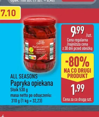 Papryka opiekana All Seasons promocja w Aldi