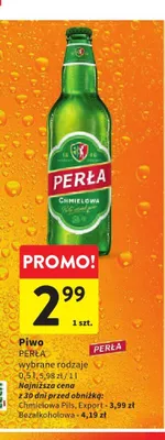 Piwo Perła Export promocja w Intermarche
