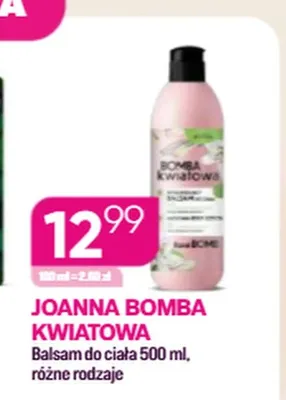 Balsam do ciała Joanna Bomba Kwiatowa promocja w Drogerie Koliber