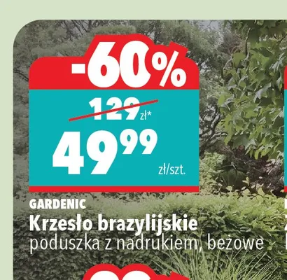 Krzesło brazylijskie Gardenic promocja w Biedronka Home