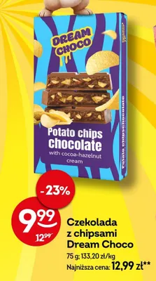 Czekolada z chipsami Dream Choco promocja w Żabka