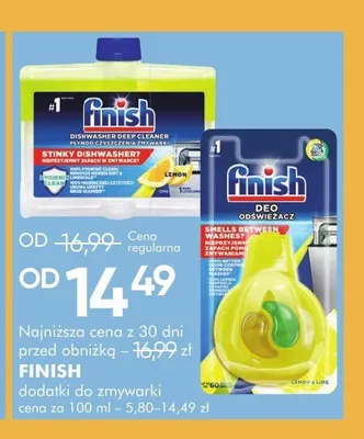 Płyn do czyszczenia zmywarki Finish promocja w Super-Pharm