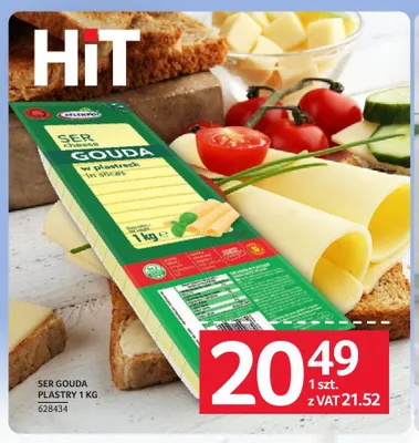Ser Gouda plastry Mlekpol promocja w Selgros