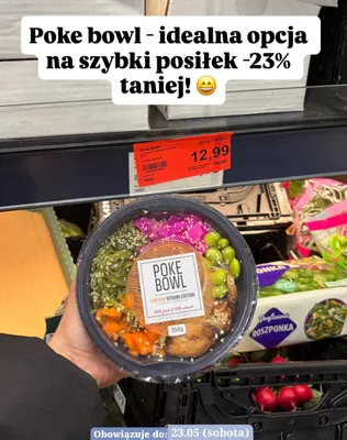 Poke Bowl z łososiem promocja w Aldi