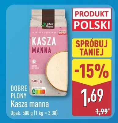 Kasza manna promocja w Aldi