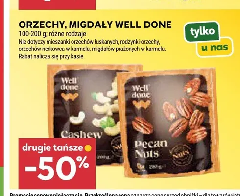 Orzechy nerkowca Well Done promocja w Stokrotka