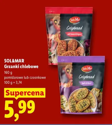 Grzanki chlebowe czosnkowe Sol & Mar promocja w Lidl