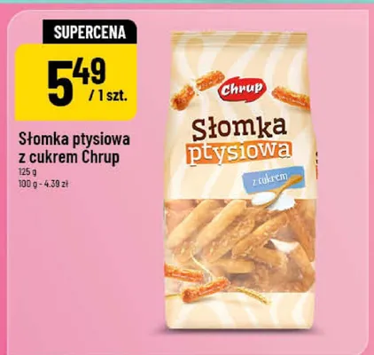 Słomka ptysiowa z cukrem Chrup promocja w POLOmarket