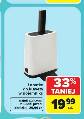 Łopatka do kuwety w pojemniku promocja w Carrefour