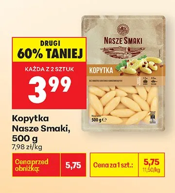Kopytka promocja w Biedronka