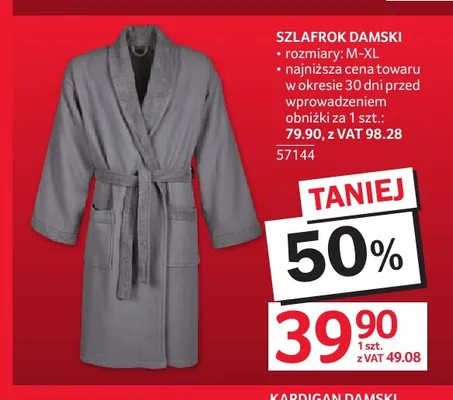 Szlafrok damski promocja w Selgros