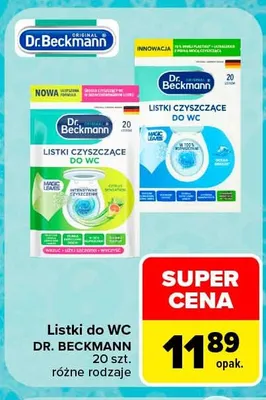 Listki do WC Dr. Beckmann promocja w Carrefour Market