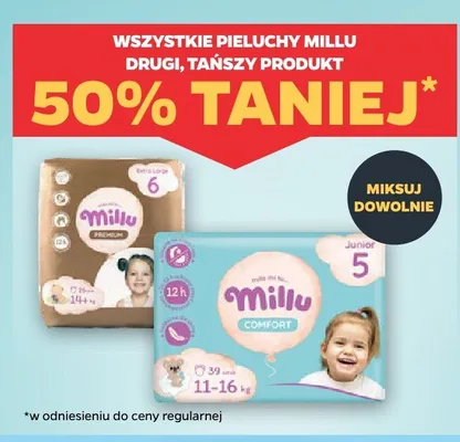 Pieluchy Millu Comfort promocja w Netto