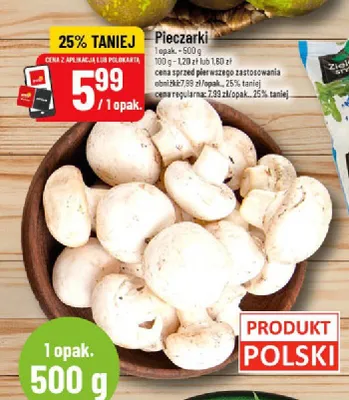 Pieczarki promocja w POLOmarket