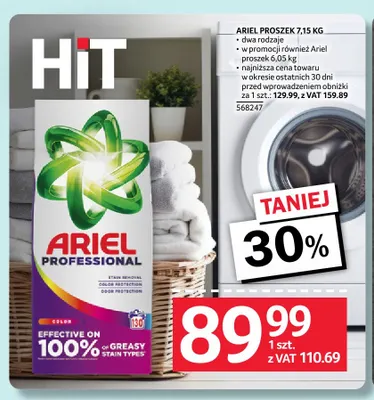 Proszek do prania Ariel promocja w Selgros