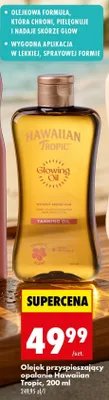 Olejek przyspieszający opalanie Hawaiian Tropic Glowing Oil promocja w Biedronka