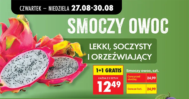 Smoczy owoc promocja w Biedronka