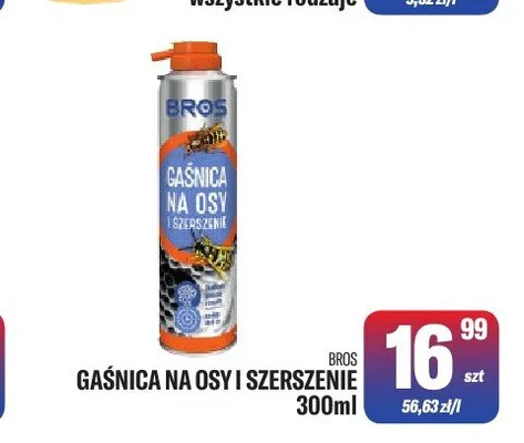 Gaśnica na osy i szerszenie Bros promocja w Tomi Markt