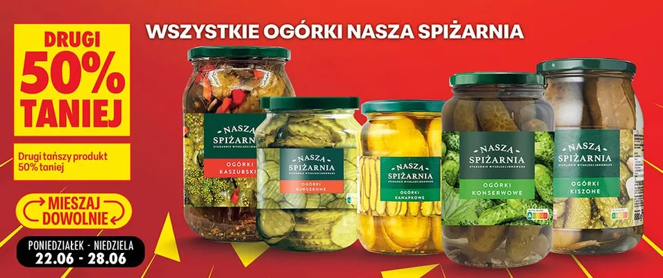 Ogórki kiszone Nasza Spiżarnia promocja w Biedronka