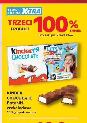 Batoniki czekoladowe Kinder Chocolate promocja w Kaufland