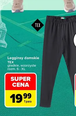 Legginsy damskie TEX promocja w Carrefour
