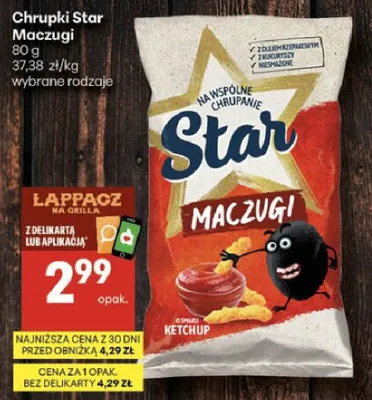 Chrupki Star Maczugi promocja w Delikatesy Centrum