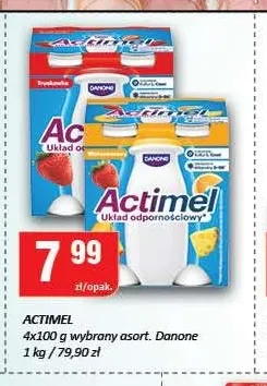 Napój jogurtowy Actimel 4-pak Danone promocja w Chorten