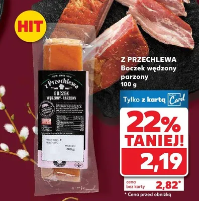Boczek surowy wędzony Morliny promocja w Kaufland