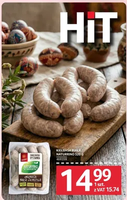 Kiełbasa biała Naturino 520 g promocja w Selgros